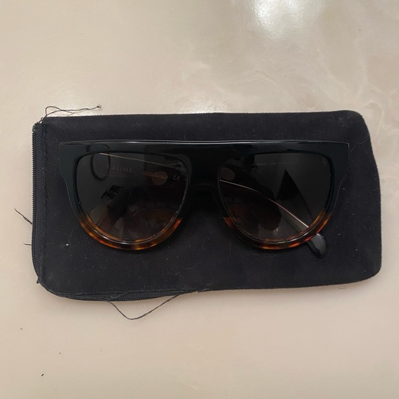 Authentic Celine Flat Too Sunglasses - Picture 1 of 4